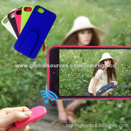 2014 new product wireless Bluetooth selfie remote shutter case for iphone5s